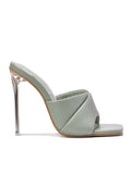 Talulla Square Toe Clear High Heels