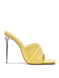 Talulla Square Toe Clear High Heels