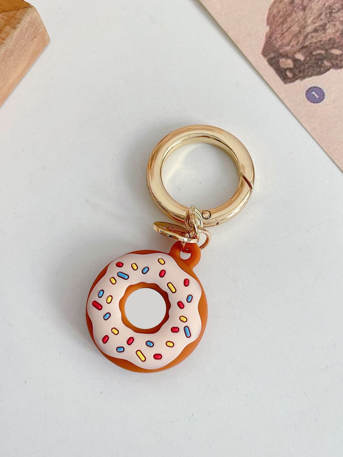 Donut Pattern Case Compatible With Airtag