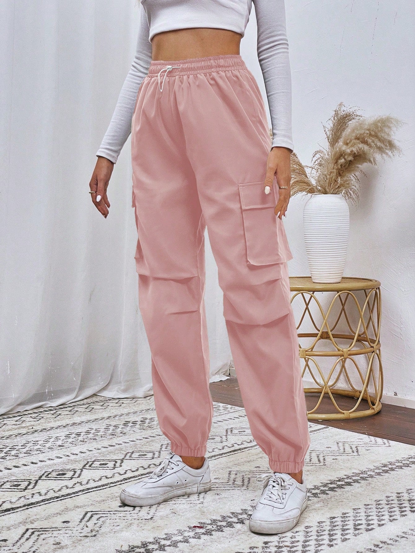 Flap Pocket Side Cargo Pants