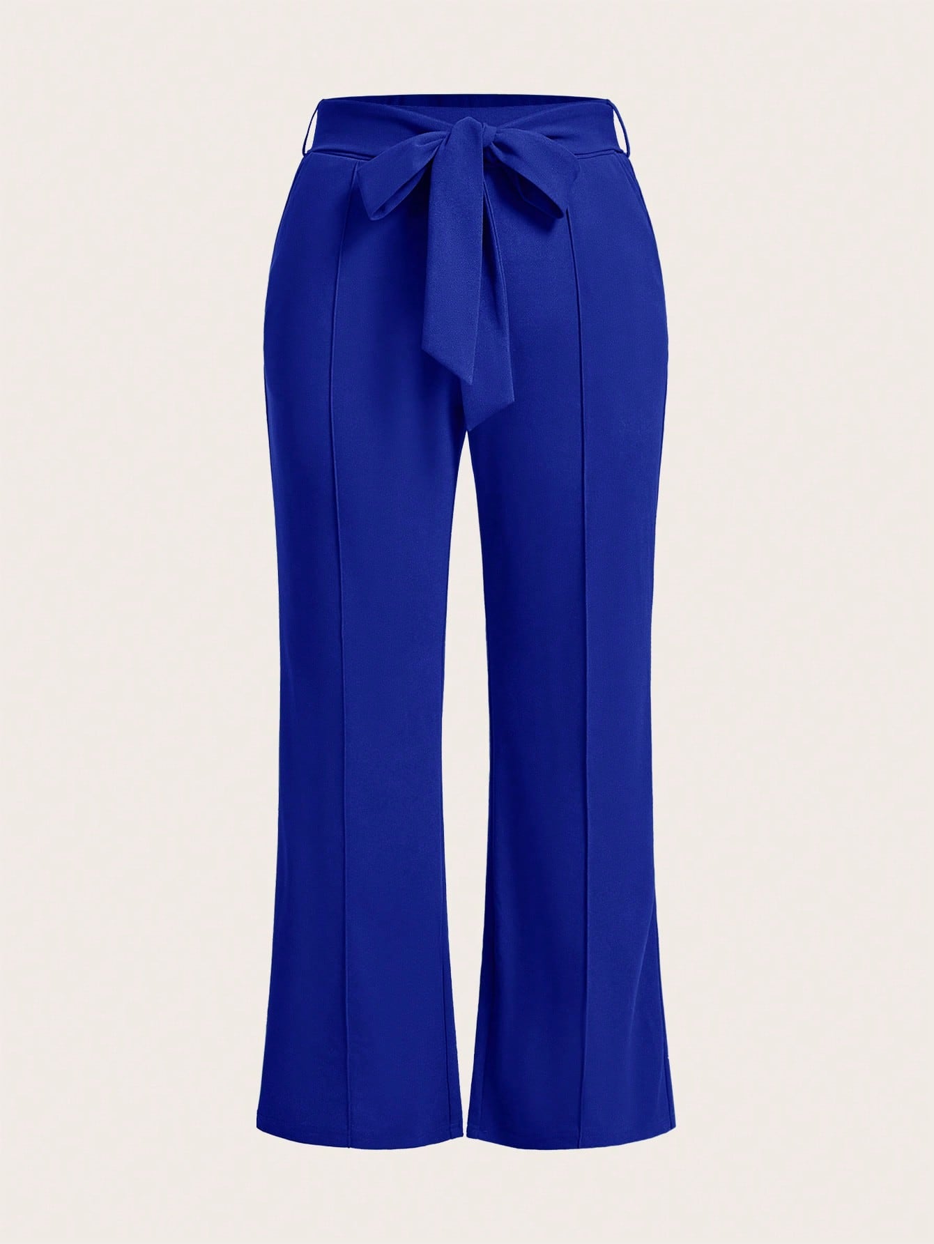 Plus Size Shirt With Waist Belt Pants