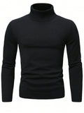 Men Solid Turtleneck Sweater