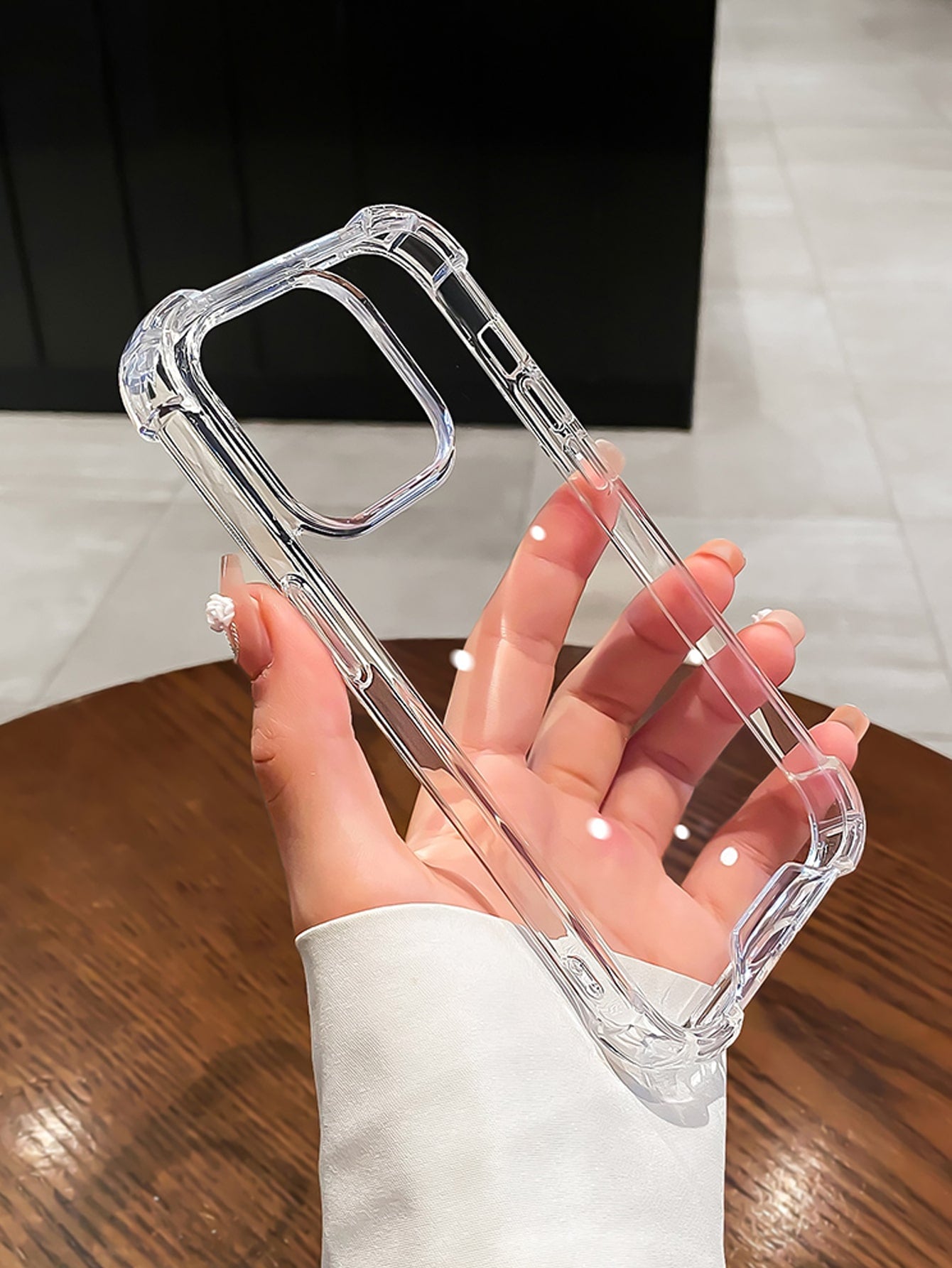 Clear Acrylic Phone Case With Large Holes, Anti-Fall, Suitable For Apple Phones Including IPhone 15 Pro Max/15 Pro/15/15 Plus/11/12/13/14 Pro Max/XS/XR/11 Pro/11 Pro Max/12 Pro/12 Pro Max/13 Pro/13 Pro Max/7 Plus/14 Pro/14 Pro Max/14 Plus/7 Plus/8 Plus/8/