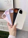 Pink 5pcs Solid Phone Case Compatible With IPhone 15/15 Pro/15Plus/15ProMax