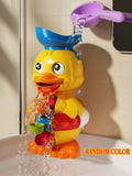 1pc/Color Bath Toy Waterwheel And Rubber Duck, Color Randomly