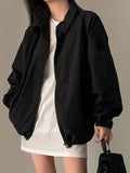 Solid Drop Shoulder Coat