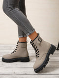 Fashionable Boots, Autumn And Winter New British Style Thick-soled Ankle Boots Cool Work Boots