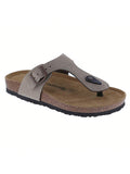 BELOVELY【Summer-21】Women's Footbed Slides Arch Support Footbed Slide Thong Sandals