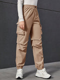 Teen Girl Flap Pocket Side Cargo Pants