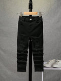 Young Boy's Elastic Waist Casual Washed Jeans