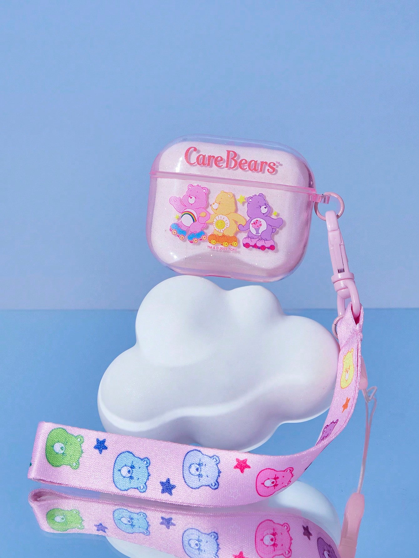 Transparent 3d Bear Shaped Earphone Case With Hanging Decoration