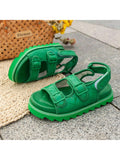 Slip-On Sandal For Women Fully Adjustable Straps With  Closure Sport Lightweight Rubber Outsole