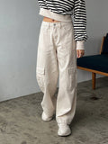 FRIFUL Flap Pocket Side Cargo Jeans
