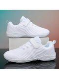 BAXINIER Youth Cheer Shoes White Cheerleading Lightweight Competition Sneakers Training Dance Shoes Tennis Athletic Shoes