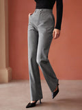 VISCOSE-BLEND PINSTRIPE SUIT PANTS
