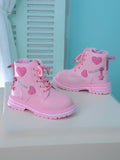 New Arrivals Unisex Color-Block PU Leather Fashionable  Boots For Girls