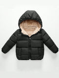 Young Girl Thickened Hooded -Padded Jacket
