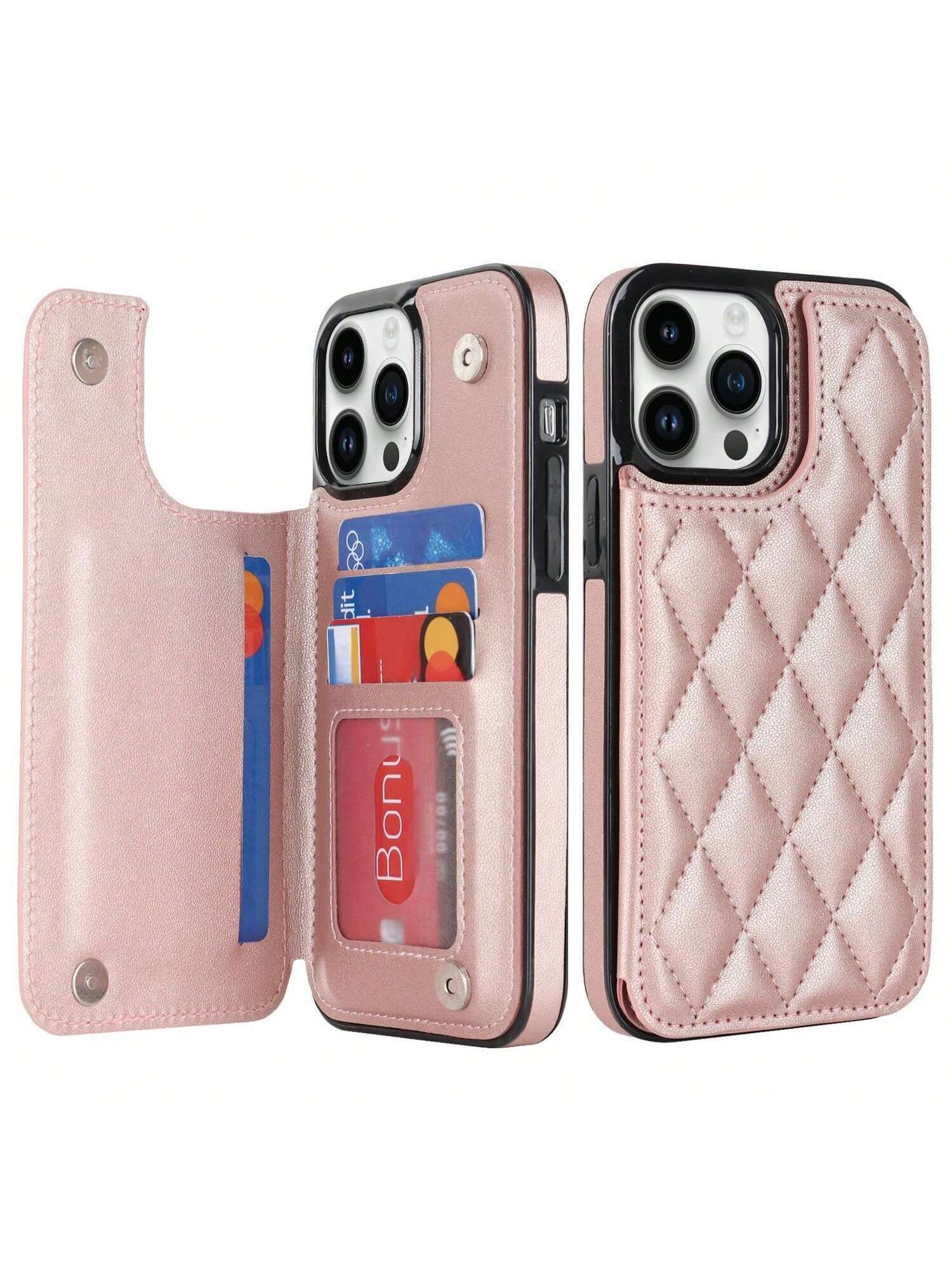 Luxury Leather Flip Wallet Phone Case With Card Holder Compatible With Iphone 15 Pro Max 14 Plus Pro 13 Pro Max 13 Pro 12 Mini 11 IPhone 7 8 Plus SE2 SE3 Xs Max Xr