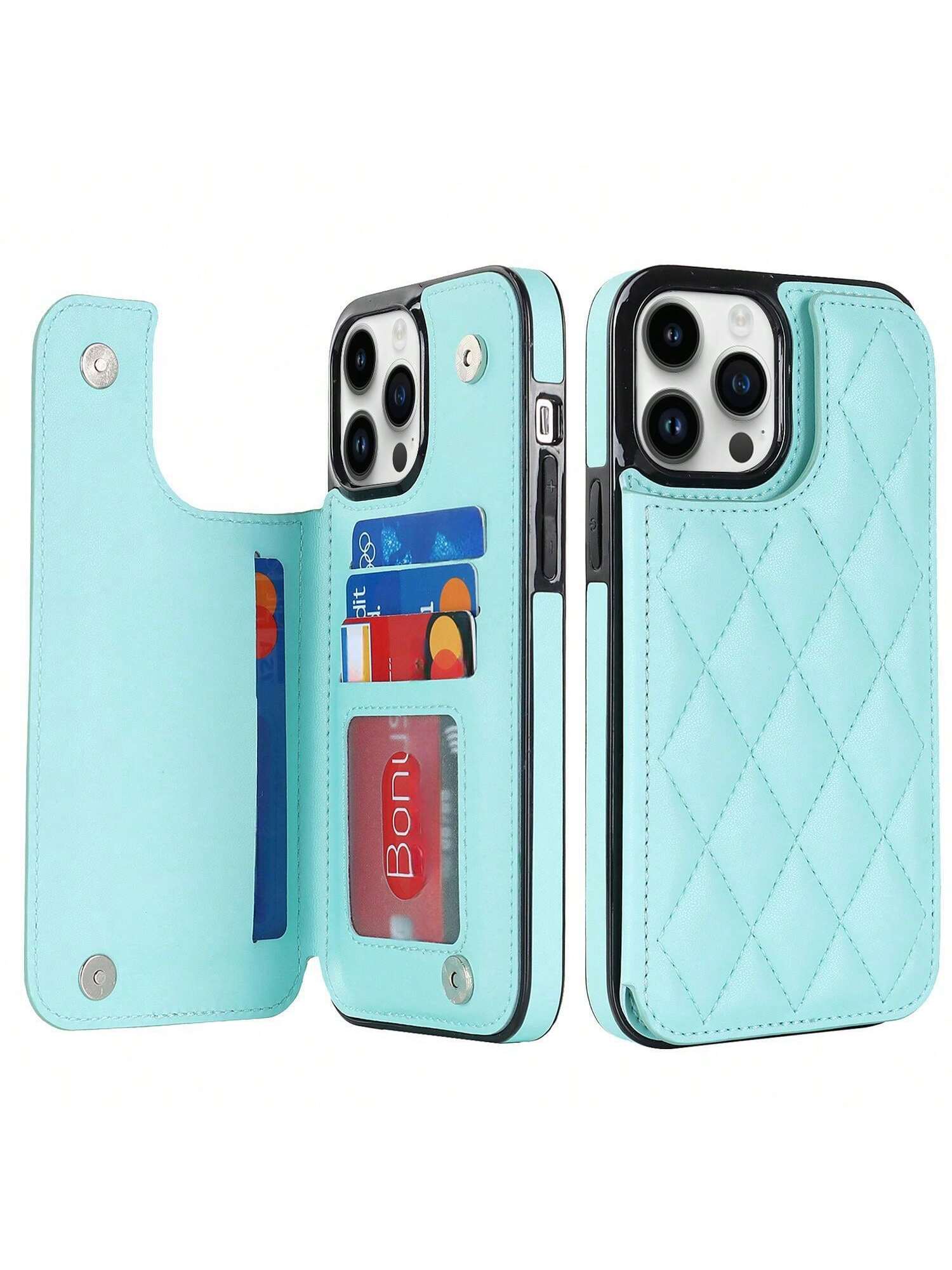 Luxury Leather Flip Wallet Phone Case With Card Holder Compatible With Iphone 15 Pro Max 14 Plus Pro 13 Pro Max 13 Pro 12 Mini 11 IPhone 7 8 Plus SE2 SE3 Xs Max Xr