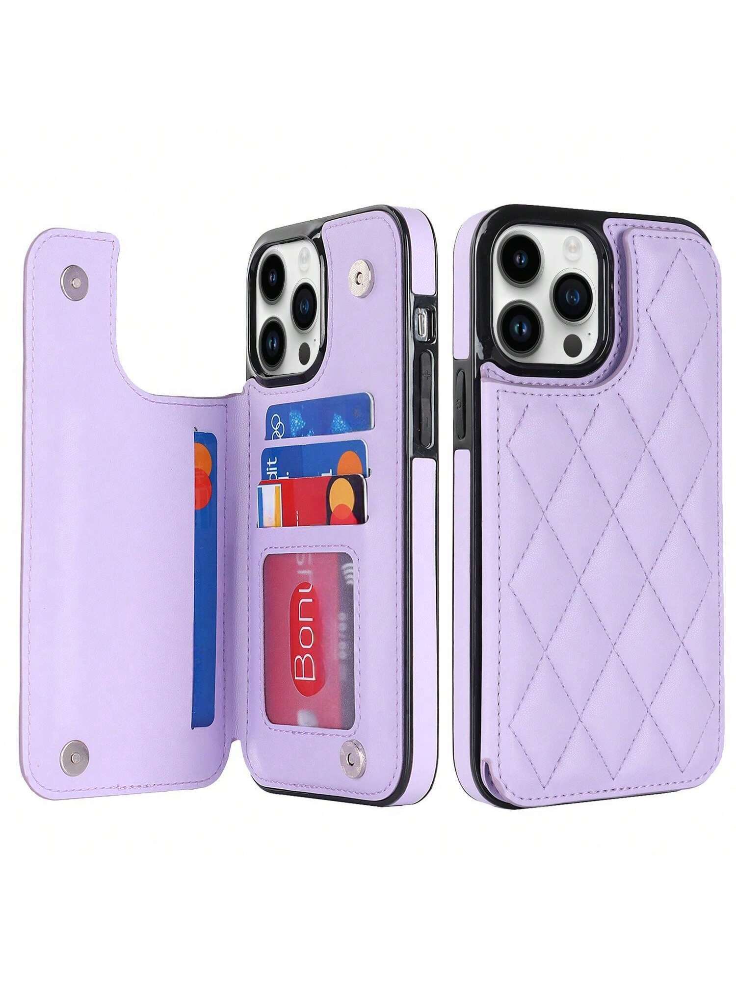 Luxury Leather Flip Wallet Phone Case With Card Holder Compatible With Iphone 15 Pro Max 14 Plus Pro 13 Pro Max 13 Pro 12 Mini 11 IPhone 7 8 Plus SE2 SE3 Xs Max Xr