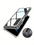 Compatible With Samsung Galaxy Z Fold 5 4 3 Hard Slim Clear Case Casing Cover Transparent Shockproof Full Coverage