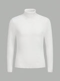 Tween Boy High Neck Ribbed Knit Sweater
