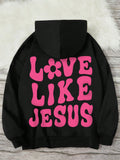 Teen Girl Slogan Graphic Drop Shoulder Hoodie