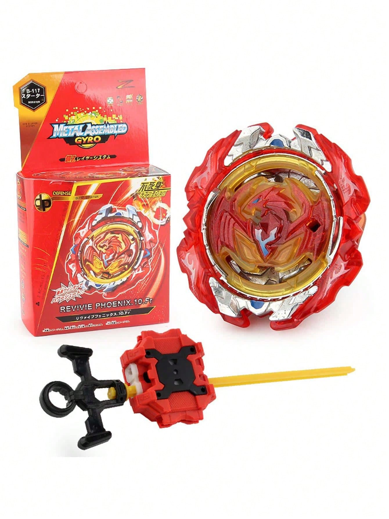 6pcs Children's Diy Assembly Rotating Metal Spinning Top Toy Set