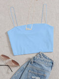 Solid Crop Cami Top