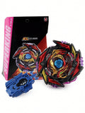 6pcs Children Diy Assembly Spinning Top Toy Set, Made Of Metal Alloy