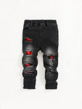 Young Boy Ripped Dark Wash Jeans