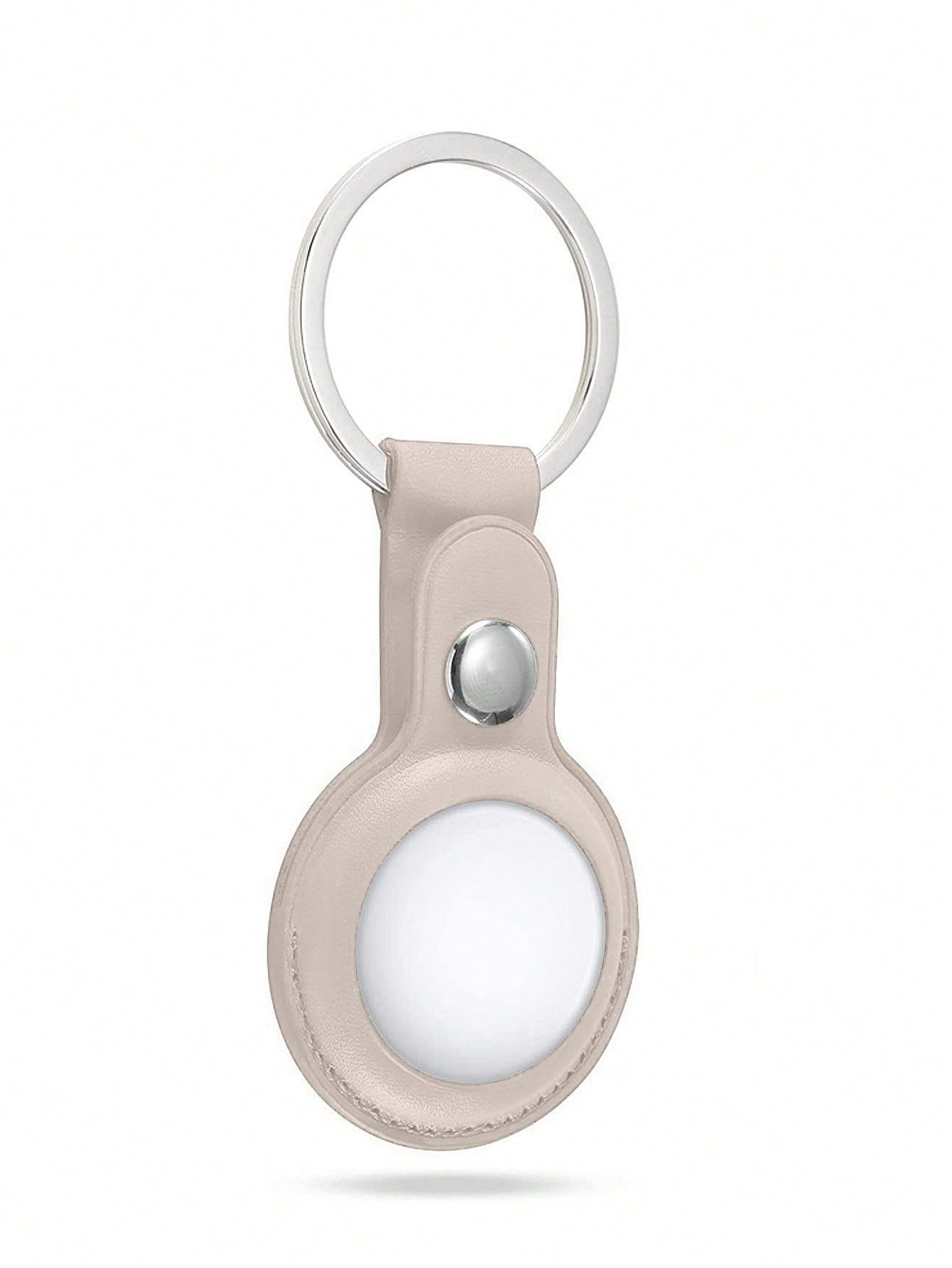 Compatible with Apple Airtag Holder, PU leather Airtag Keychain Case cover, 360° Sturdy Protection Airtag Keychain Holder, Air Tag Key Chain