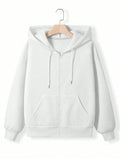 Women's Zipper Hooded Sweatshirt