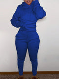 Kangaroo Pocket Drawstring Hoodie & Sweatpants