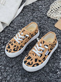 Children's Canvas Sneakers, Spring/Autumn Korean Style Simple Boys' And Girls' Shoes, Fashionable Low-Cut Casual Athletic Shoes With Classic Lace-Up Style, Versatile Skateboard Sports Shoes For Children