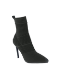 BELOVELY【Act-2】Women's Pointy Toe Fashion Comfy Sexy High Heel Ankle Boots, Stretchable Fabric, Stocks Heels