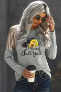 Slogan Graphic Sequin T-Shirt