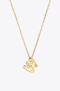 U to Z Letter Pendant Nekclace