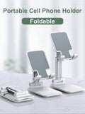 Rotatable Cell Phone Stand,Dual Folding Cell Phone Stand, Fully Adjustable Foldable Desktop Phone Holder Cradle Dock Compatible with iPhone15 iPhone15pro iPhone15promax  iPhone14, iPhone13 Mini, iPhone13, iPhone13Pro Max, iPhone 12 Mini, 12, 12 Pro, 12 Pr