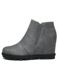 Wedge Booties For Women With Heel Hidden Wedge Boots Ankle Boots Wedge Booties