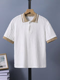Tween Boy Color Block Short Sleeve Polo Shirt