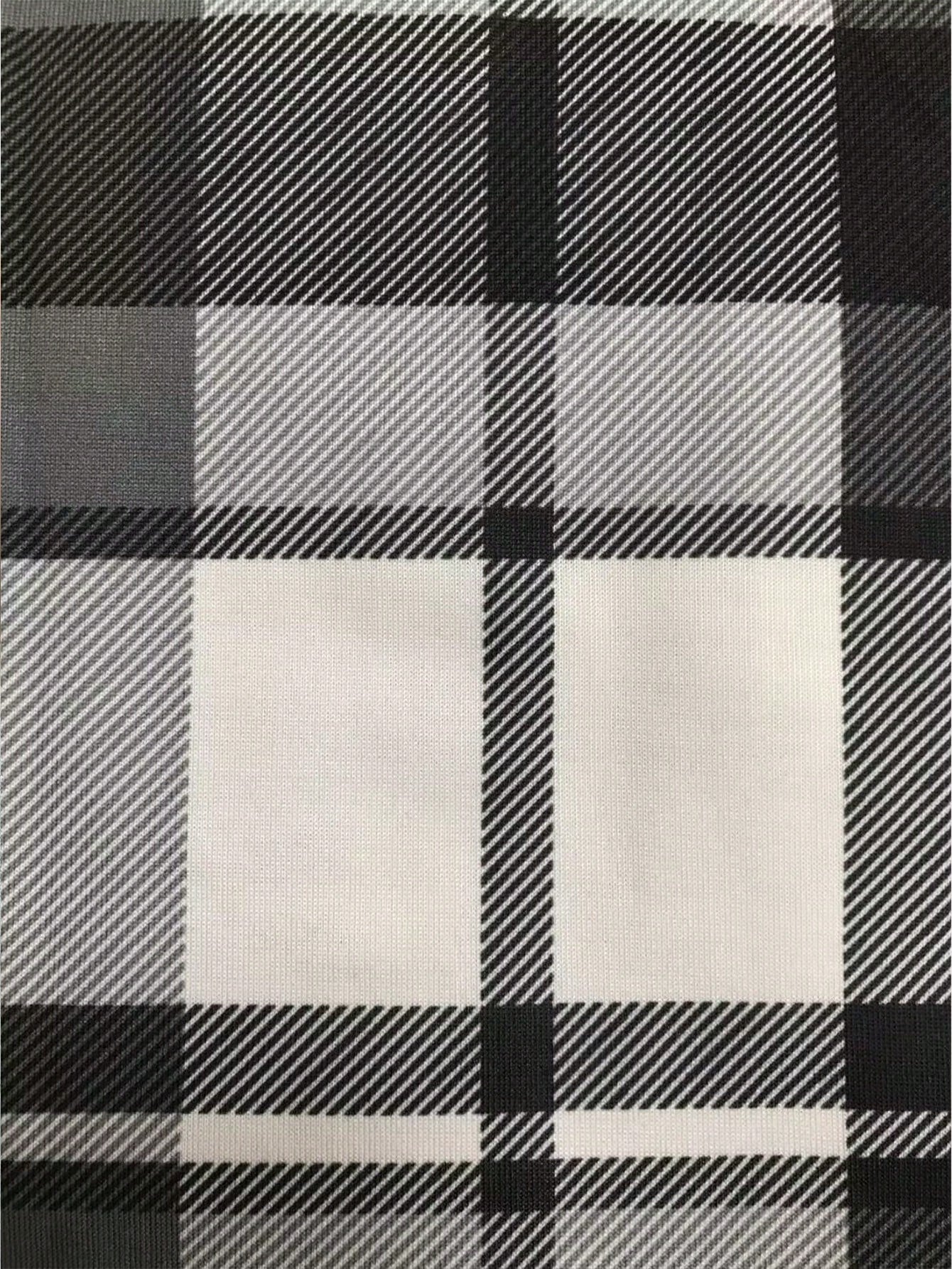 Plus Size High-waisted Plaid Pants