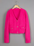 Teen Girls' Plush Cardigan Sweater