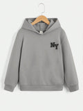Tween Boys Casual Print Text Comfortable Pullover Sweatshirt