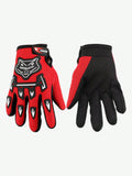 1 Pair Short Kids Motorcycle Gloves Adjustable Closure Non-Slip Sports Gloves Winter Riding Warm Touchscreen Gloves