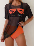 Swim Summer Beach Text And Eyeglasses 3d Printed Bikini Set