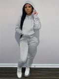 Kangaroo Pocket Drawstring Hoodie & Sweatpants