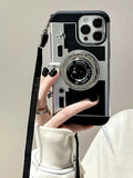 Funny Crossbody 3d Camera Shaped Phone Case Compatible With Iphone 14 Pro Max, Comptible With Apple 13 With Lanyard, Comptible With IPhone 11/12/X/Xs/Xr/Xs Max