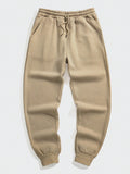 Men's Solid Color Drawstring Waist Sweatpants