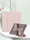Skin-Friendly Fabric Shockproof IPad Case With Back Strap And Pen Slot, Compatible With IPad Mini4/5/6/9.7/10.2/10.5/Air4/Air5/10th/10.9/Pro11inch/Air11(M2)/Air13(M2)/Pro11(M4)/Pro13(M4)/2024/12.9inch Models